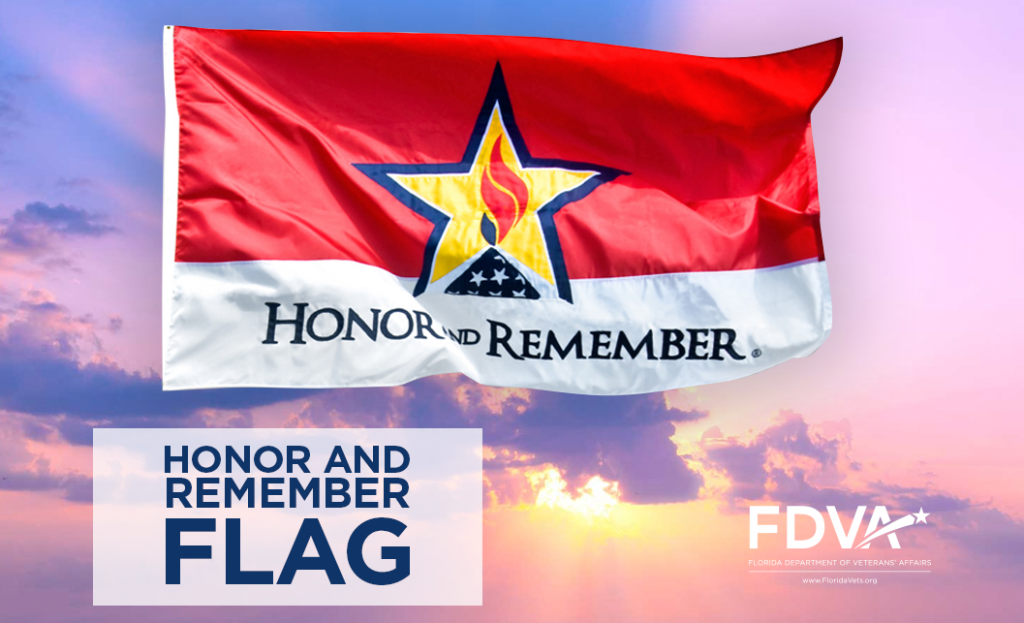 Honor and remember flag poster