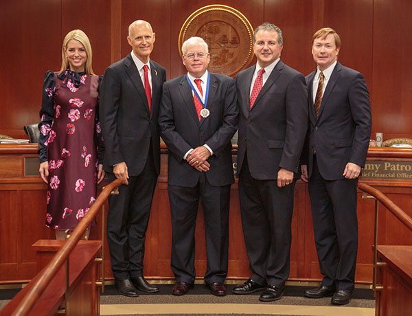 Retired Army Lt. Col. Glenn W. Sutphin Jr. receives Cabinet Medal of Merit