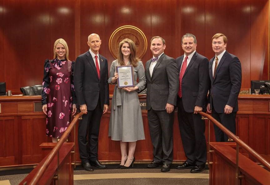 Gov. Scott and Volunteer Florida Present Champion of Service Award