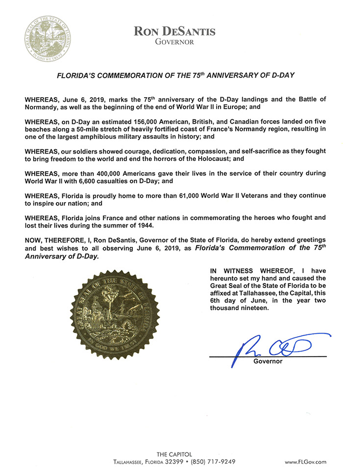 D-Day 75th Anniversary Proclamation