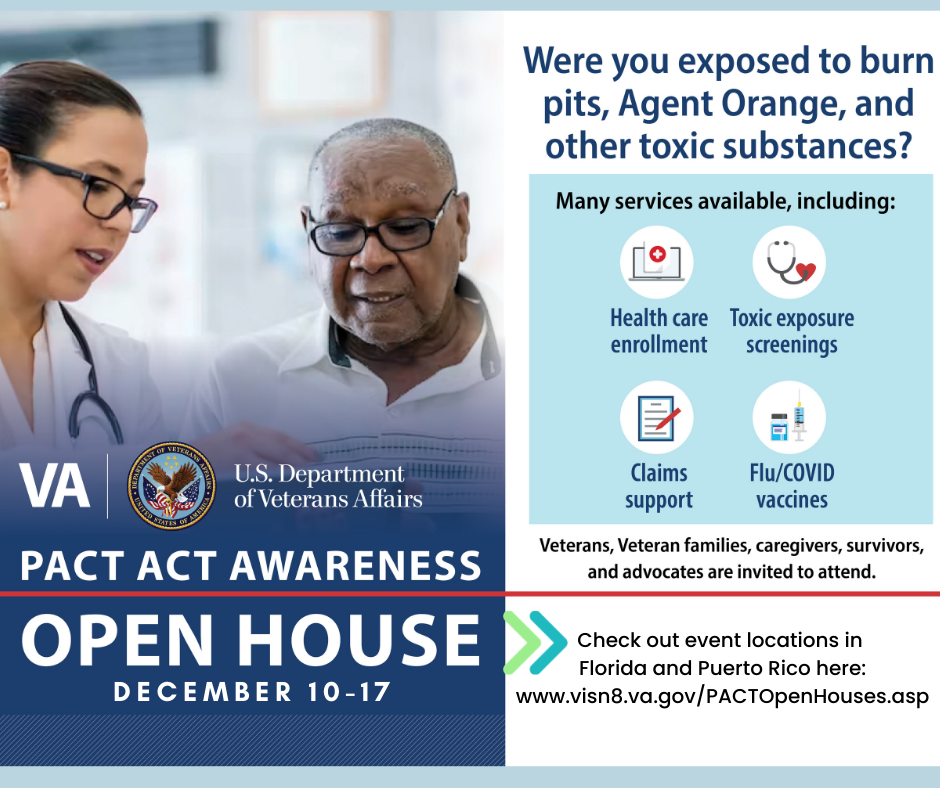 VA Hosts PACT Act Benefits Open Houses in Florida Florida Department