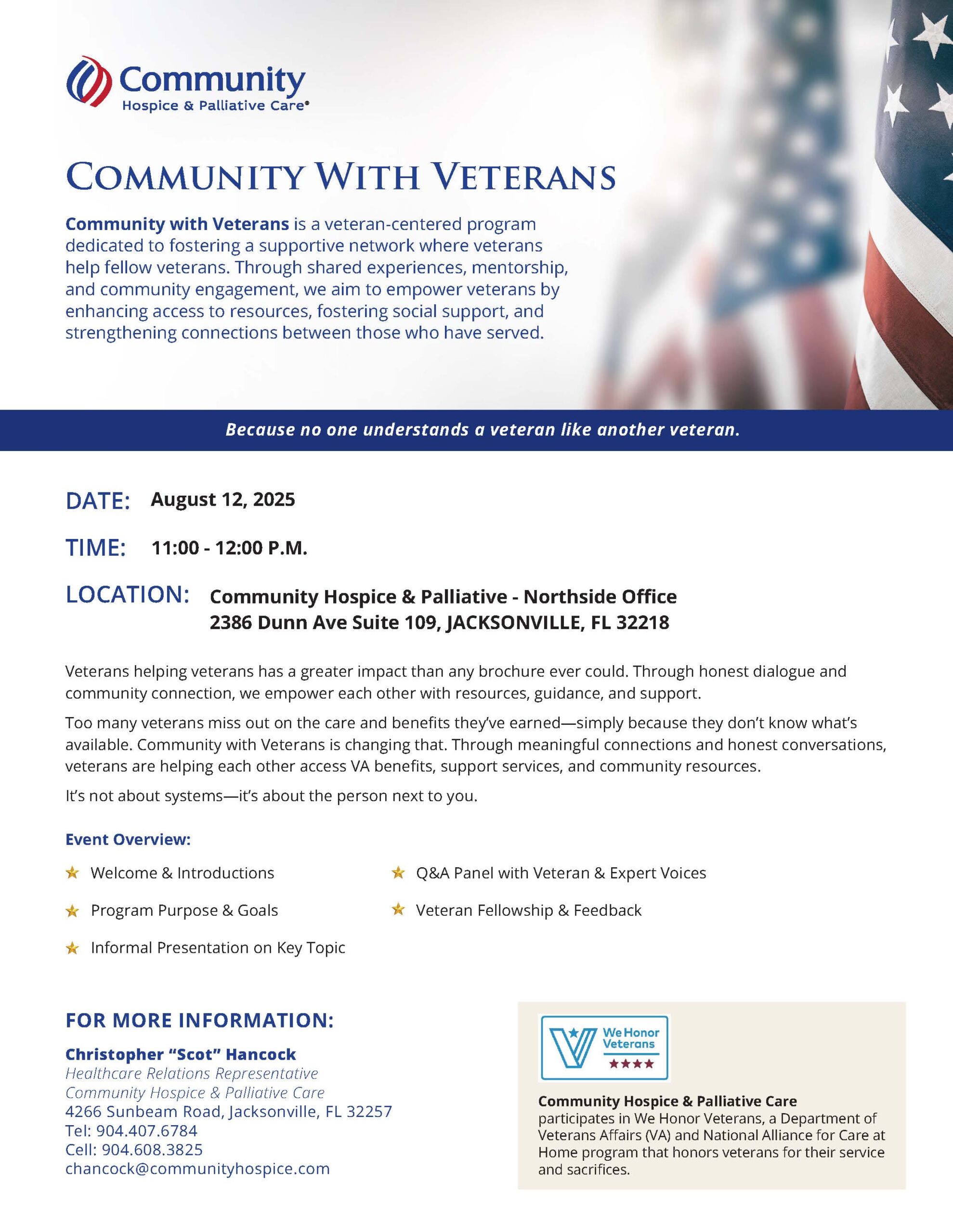 Community With Veterans - August 2025